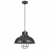 Distribuidor - Lâmpadas Diversas | Colgantes Rustica | COLGANTE EMU 1XE27 RUSTICO-PLATA REGX33X33 CM Ref: 132191010